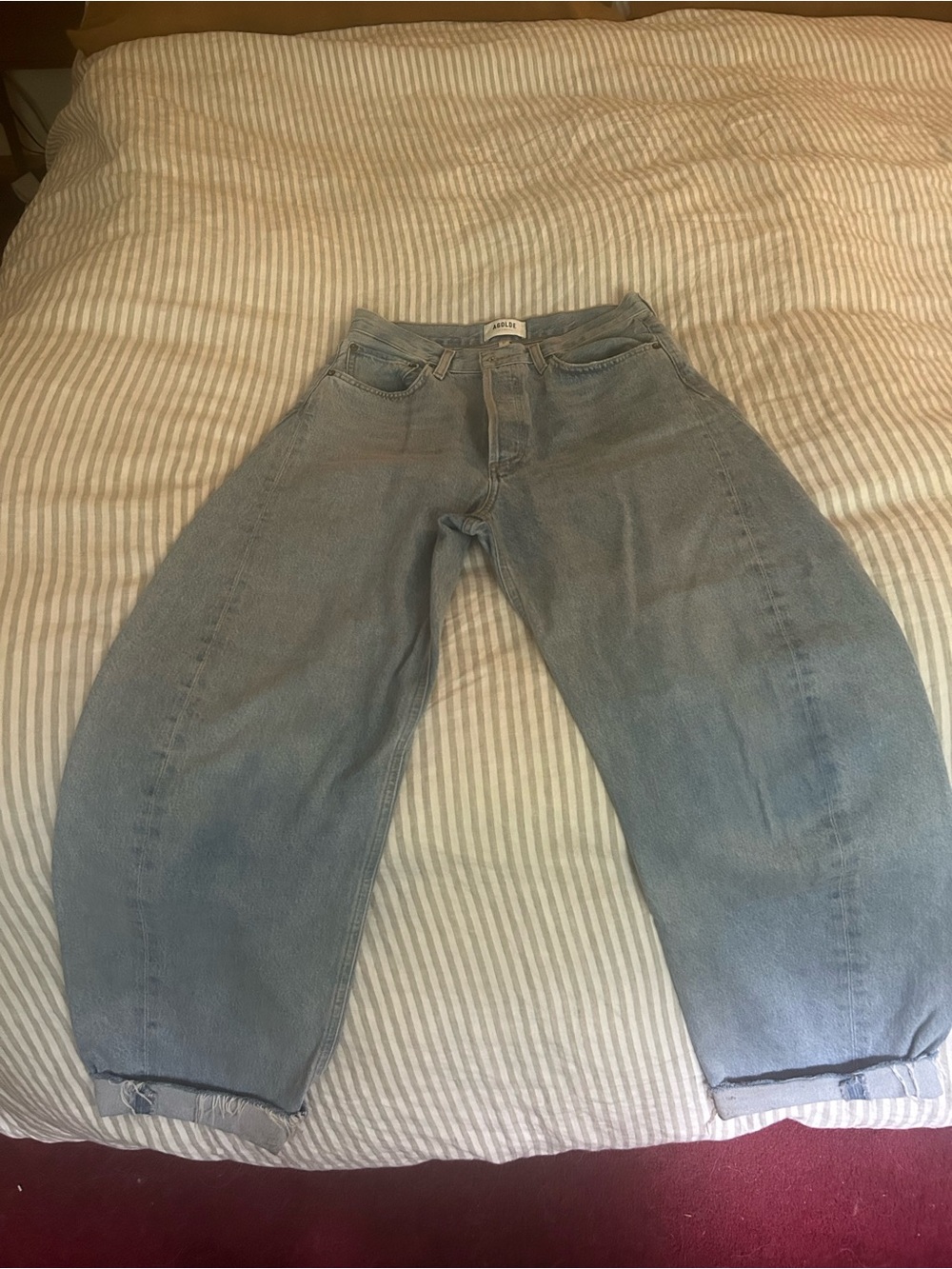 Agolde Light Wash Luna Jeans - Picture 2 of 6